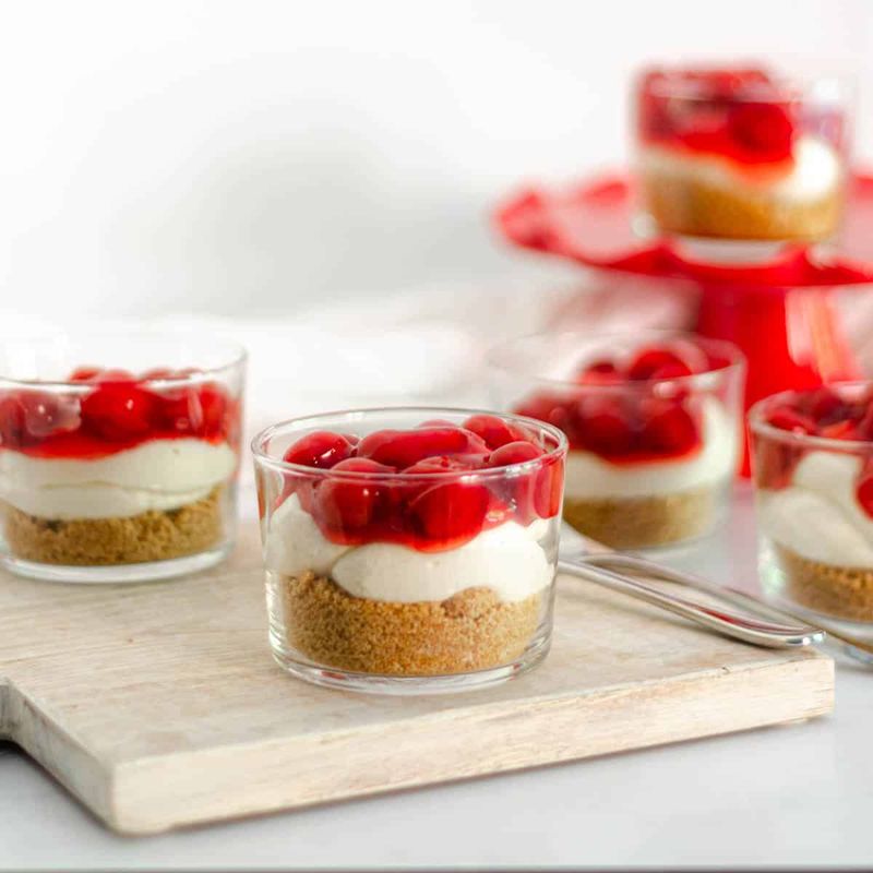 Cherry Cheesecake Parfaits