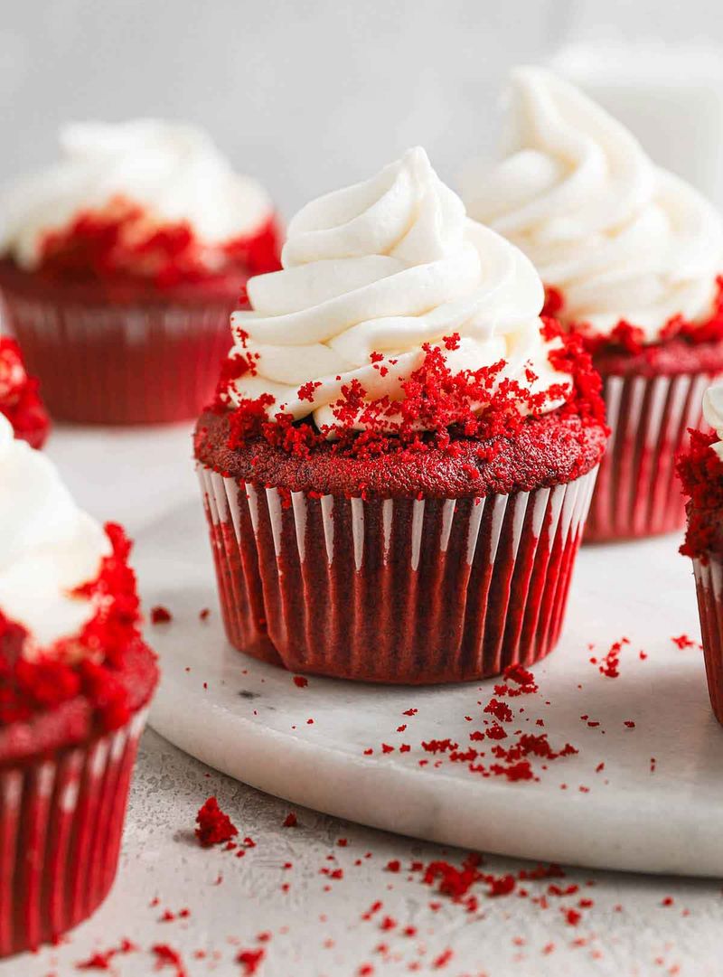 Red Velvet Cupcakes with Cream Cheese Frosting