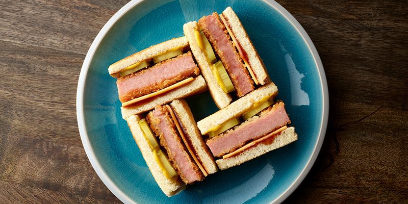 Spam and Pickle Sandwich