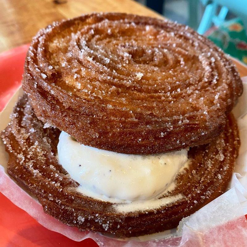 Churro Ice Cream Sandwich