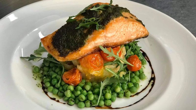 Salmon and Peas