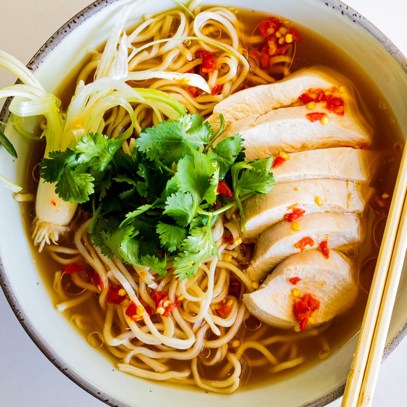 Spicy Miso Chicken Noodle Soup