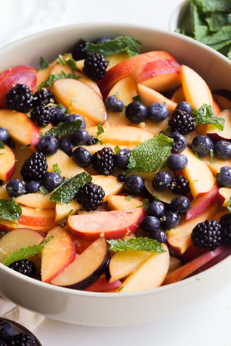 Blackberry-Peach Salad