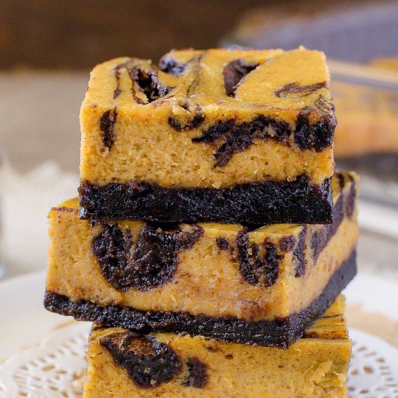 Pumpkin Cheesecake Brownies