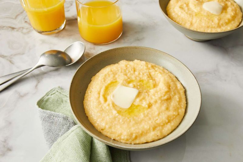 Grits With Butter And Cheese