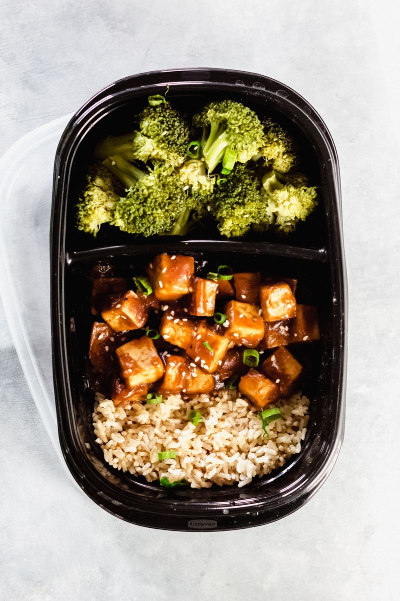 Teriyaki Tofu with Brown Rice