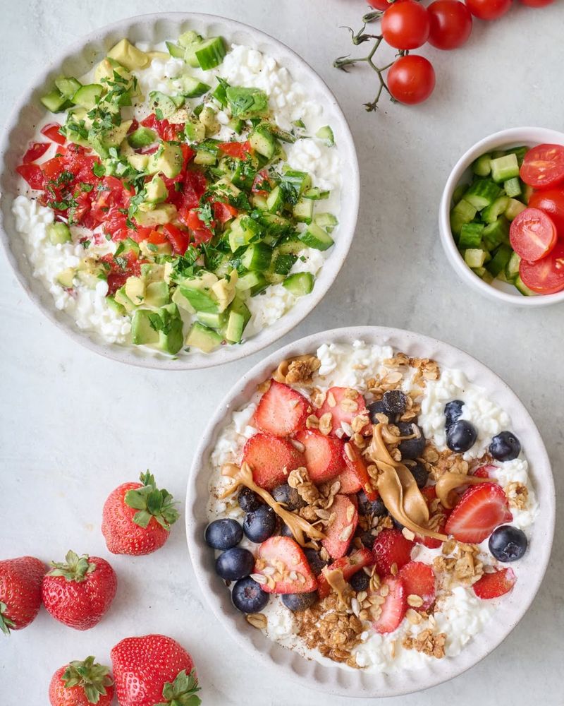 Cottage Cheese with Fruit or Veggies