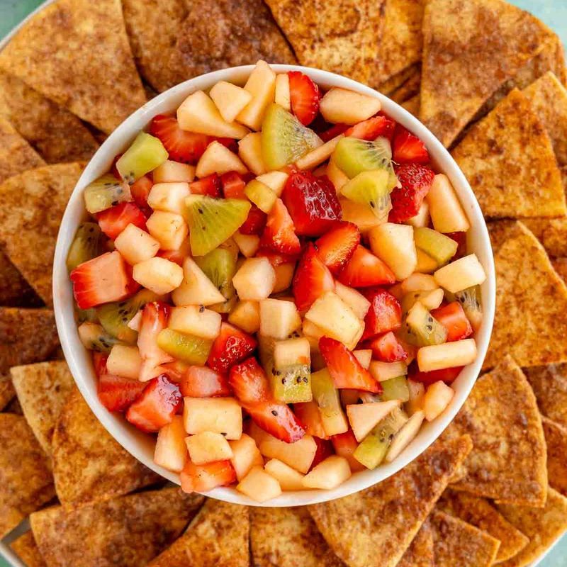 Fruit Salsa with Cinnamon Chips