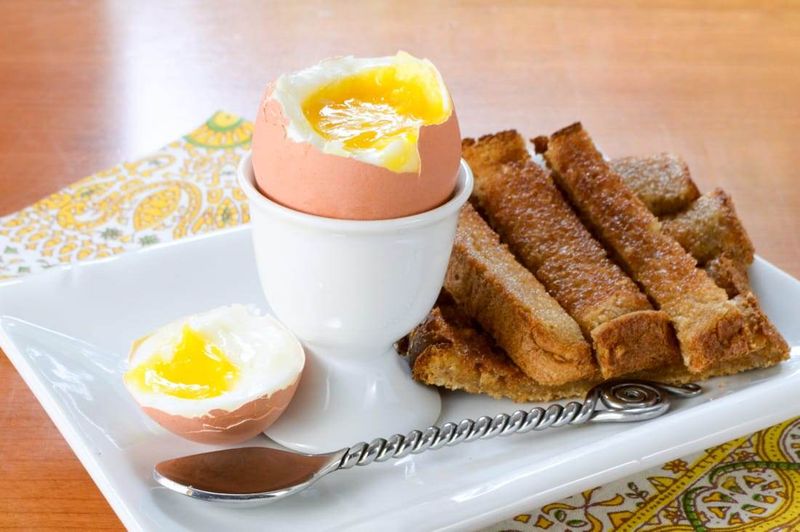Soft-Boiled Eggs With Toast Soldiers