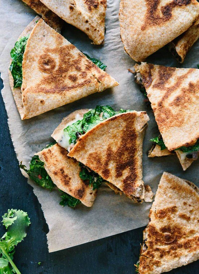 Broccoli and Black Bean Quesadillas