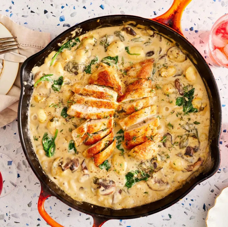 One-Pan Creamy Chicken & Gnocchi