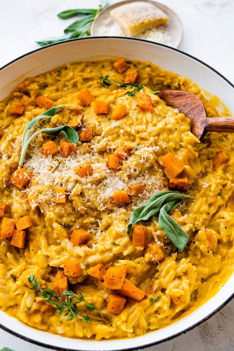 Creamy Butternut Squash Orzo