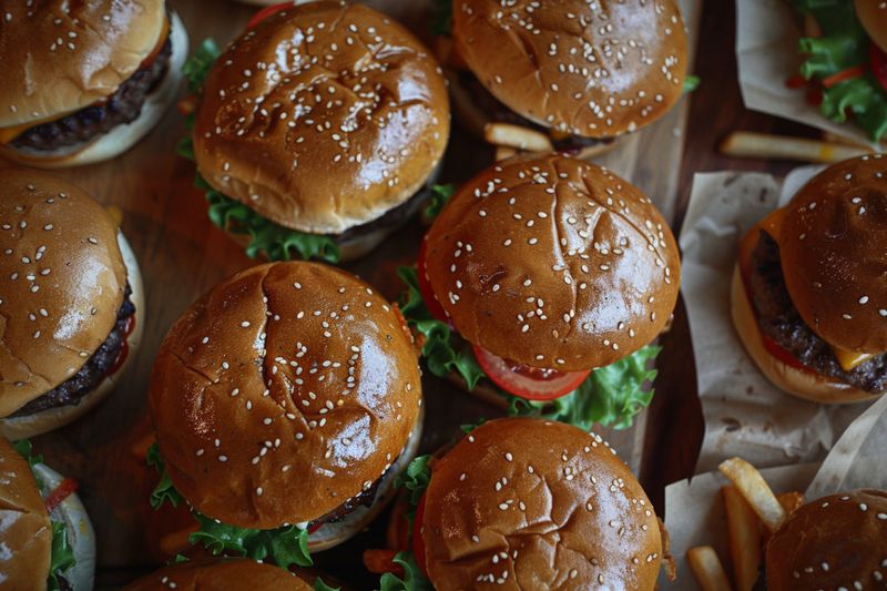 Pillowy Burger Buns