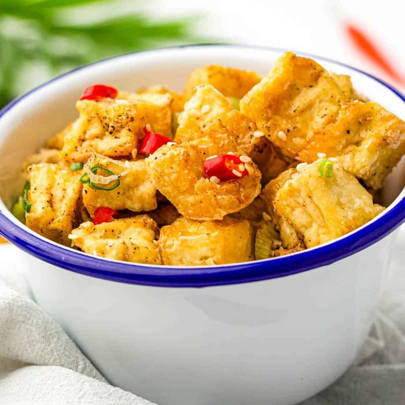 Air Fryer Salt and Pepper Tofu