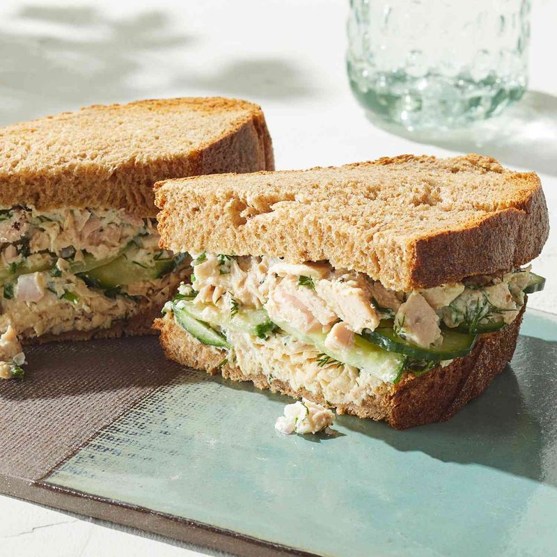 Cucumber–Tuna Salad Sandwich