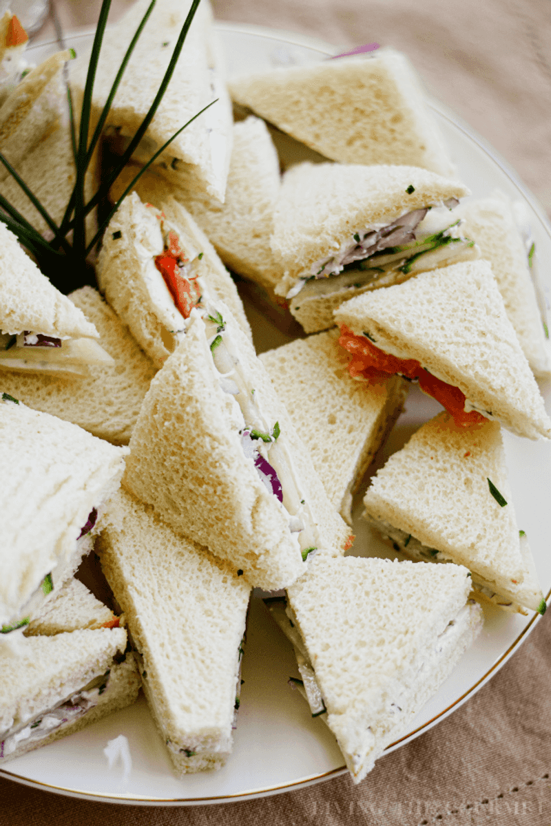 Whipped Feta & Mint Cucumber Sandwich