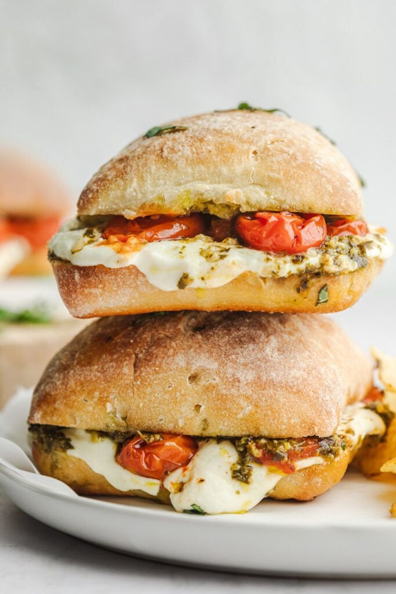 Tomato-Mozzarella & Pesto Panini