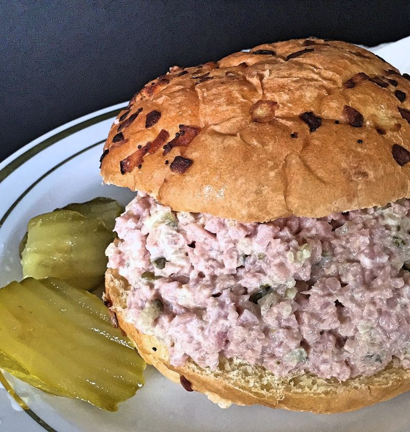 Deviled Ham Spread Sandwich