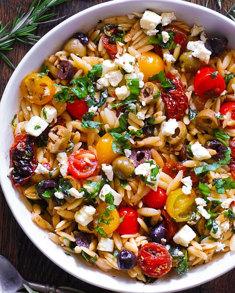 Orzo Salad with Sun-Dried Tomatoes