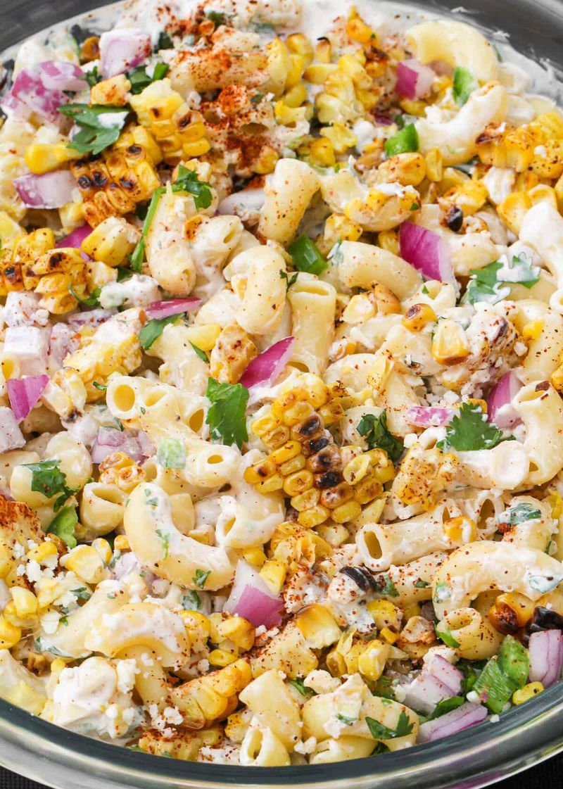 Elote-Inspired Macaroni Salad