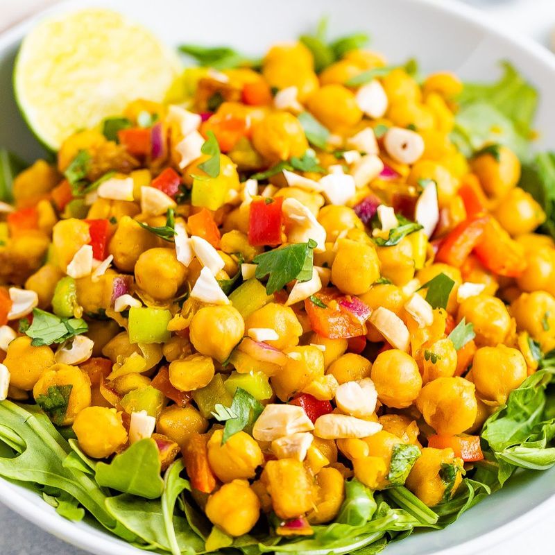 Curried Egg and Chickpea Salad