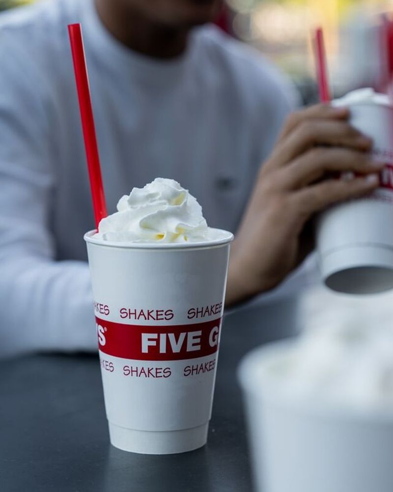 Five Guys – Made with real ice cream and customizable