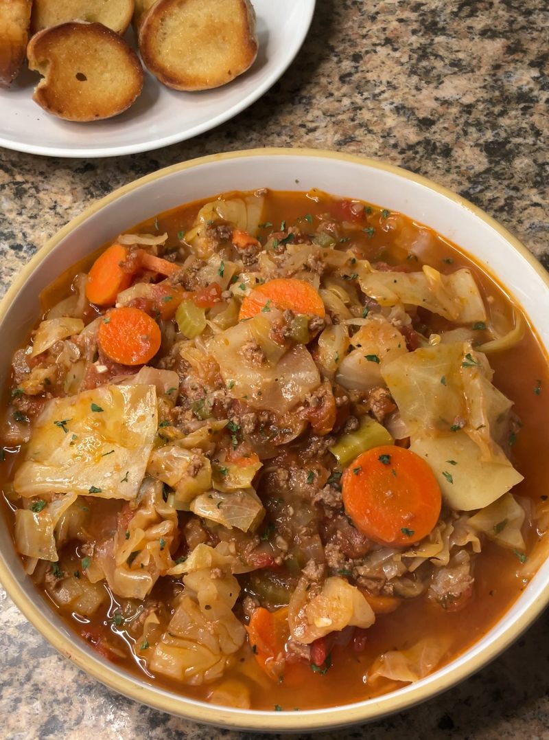 Hearty Cabbage and Beef Soup