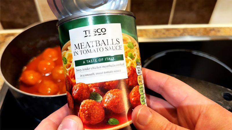Canned Meatballs in Sauce