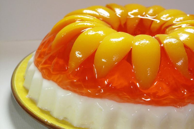 Jell-O with Fruit Suspended in It