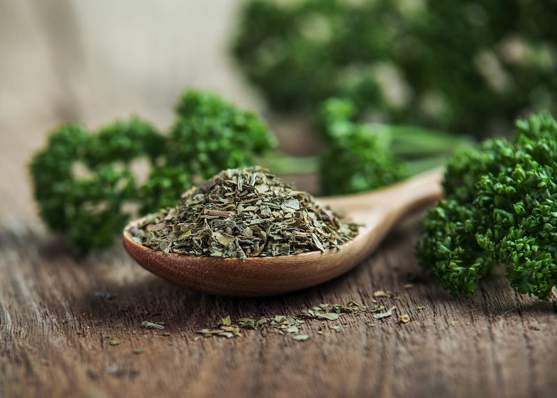 Ground Parsley Becomes Pointless Powder