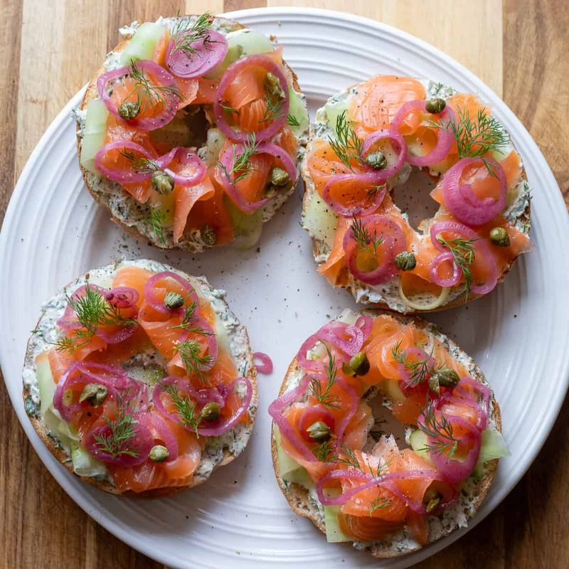 Bagel with Lox and Cream Cheese