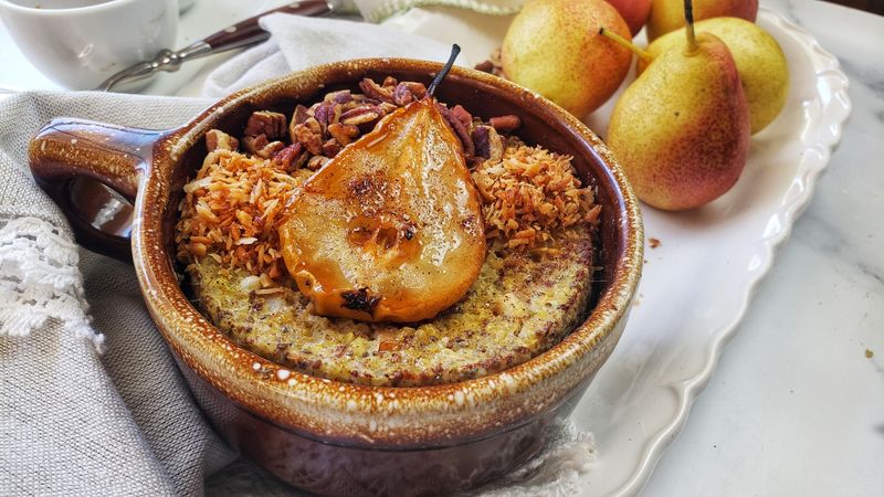 Quinoa-Pear Breakfast Bake