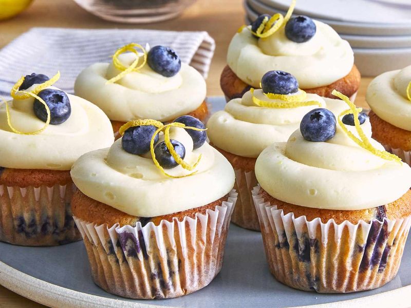 Blueberry-Lemon-Ricotta Cupcakes