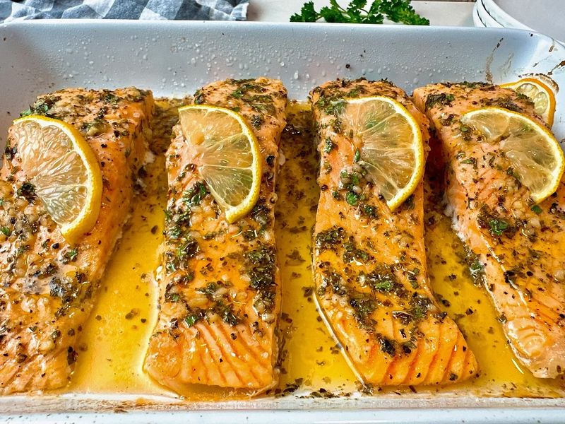 Baked Salmon with Lemon