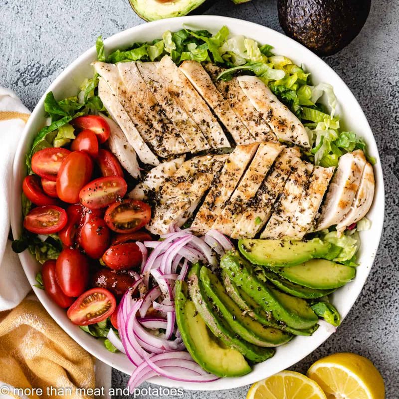 Grilled Chicken and Avocado Salad