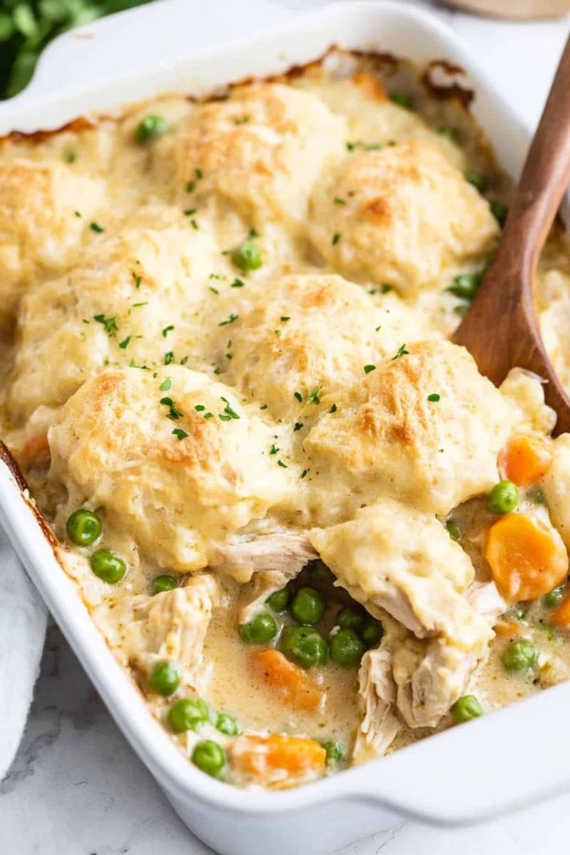 Savory Chicken and Dumplings Casserole