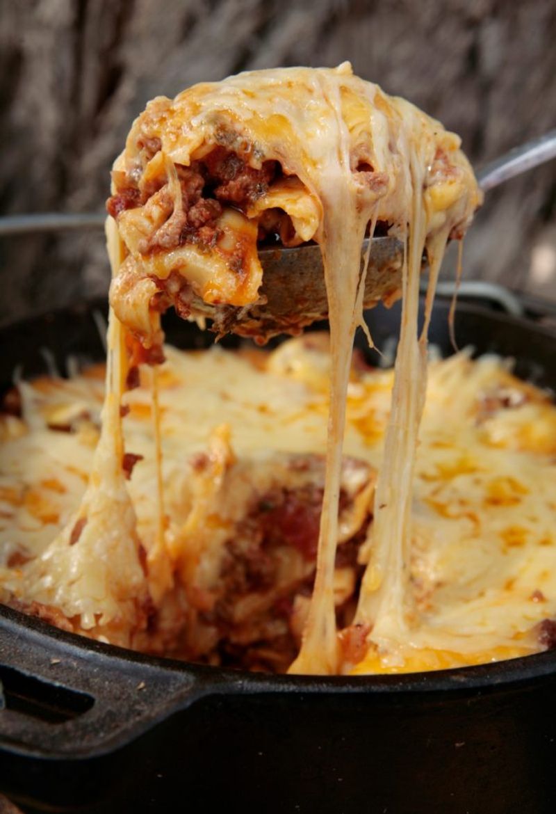 Cheesy Cabbage-Beef Casserole