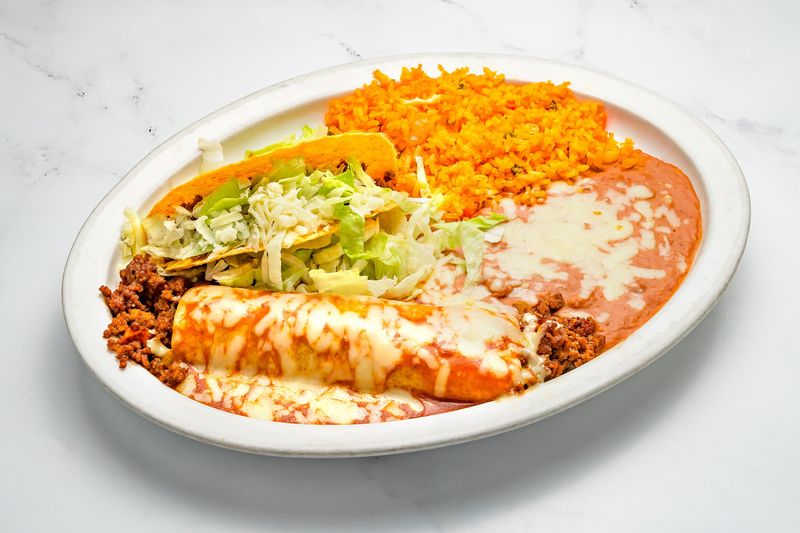 Combo Plates Drenched in Cheese