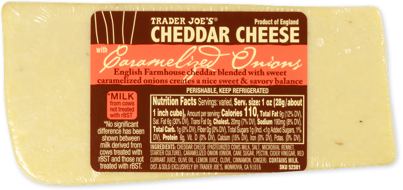 English Cheddar with Caramelized Onions
