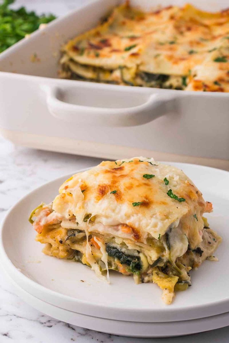 Veggie Lasagna (No Red Sauce)