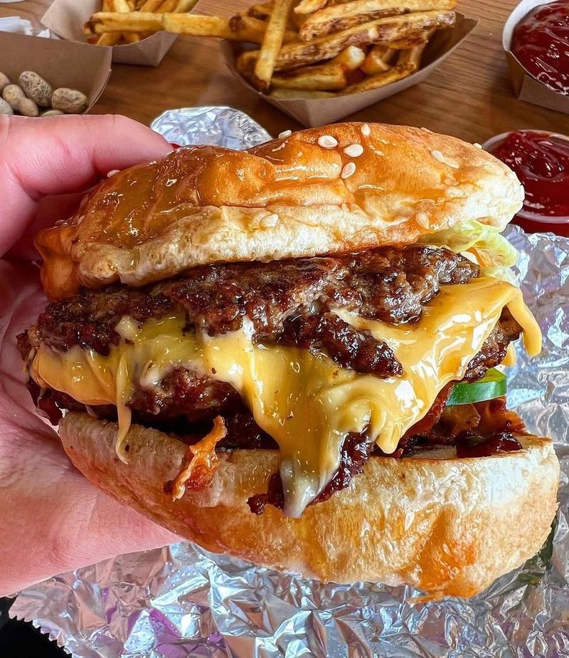 Five Guys Bacon Cheeseburger