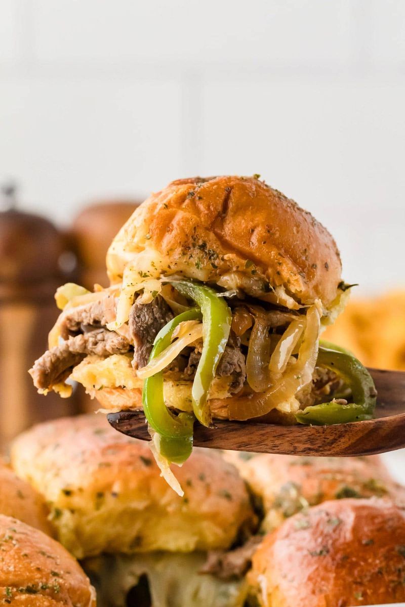 Philly Cheesesteak Sliders