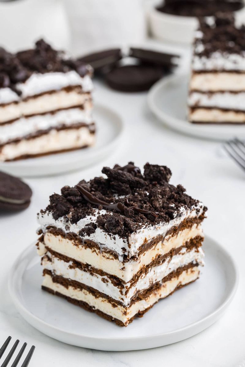 Lazy Ice Cream Sandwich Cake