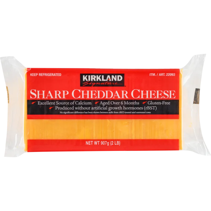 Two-pound Block of Kirkland Signature Cheddar