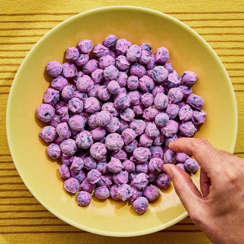 Lemon-Blueberry Frozen Yogurt Bites
