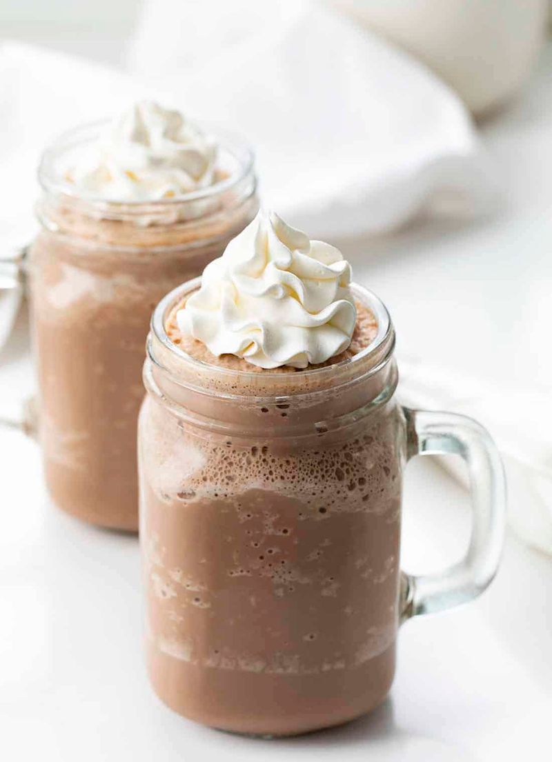 Frozen Hot Chocolate Mocktail