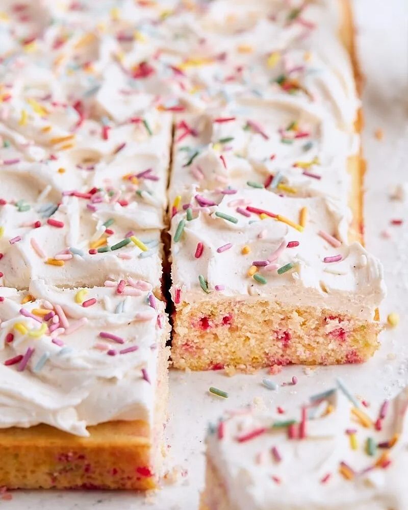 Funfetti Birthday Sheet Cake