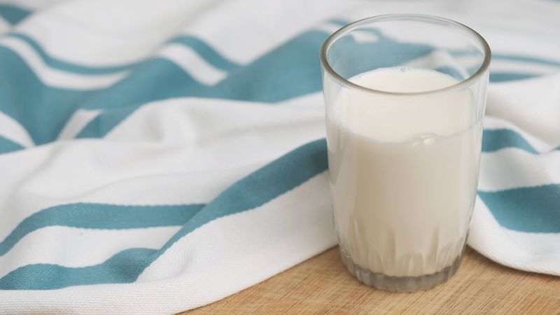 Milk (especially in full containers)