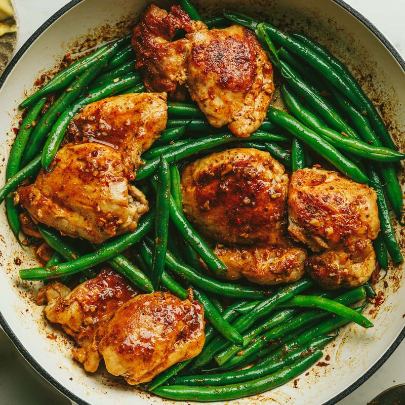 Lemon-Garlic Chicken & Green Beans