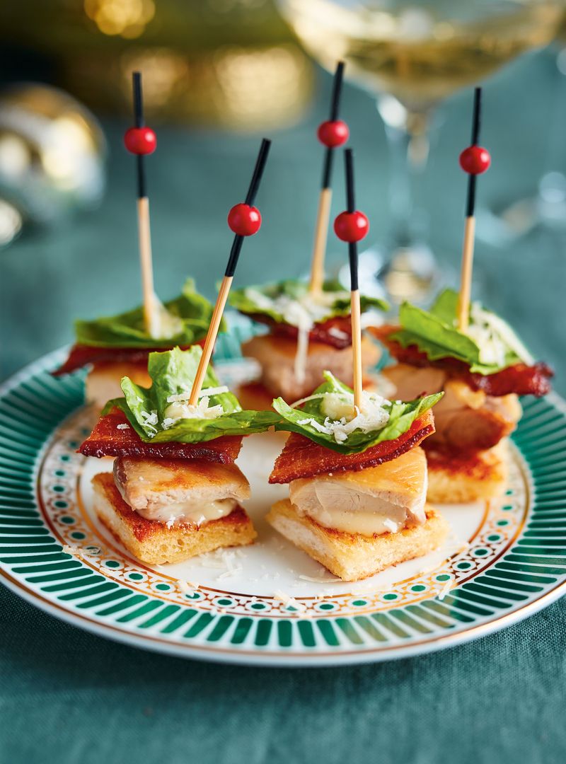 Grilled Chicken Caesar Salad Skewers